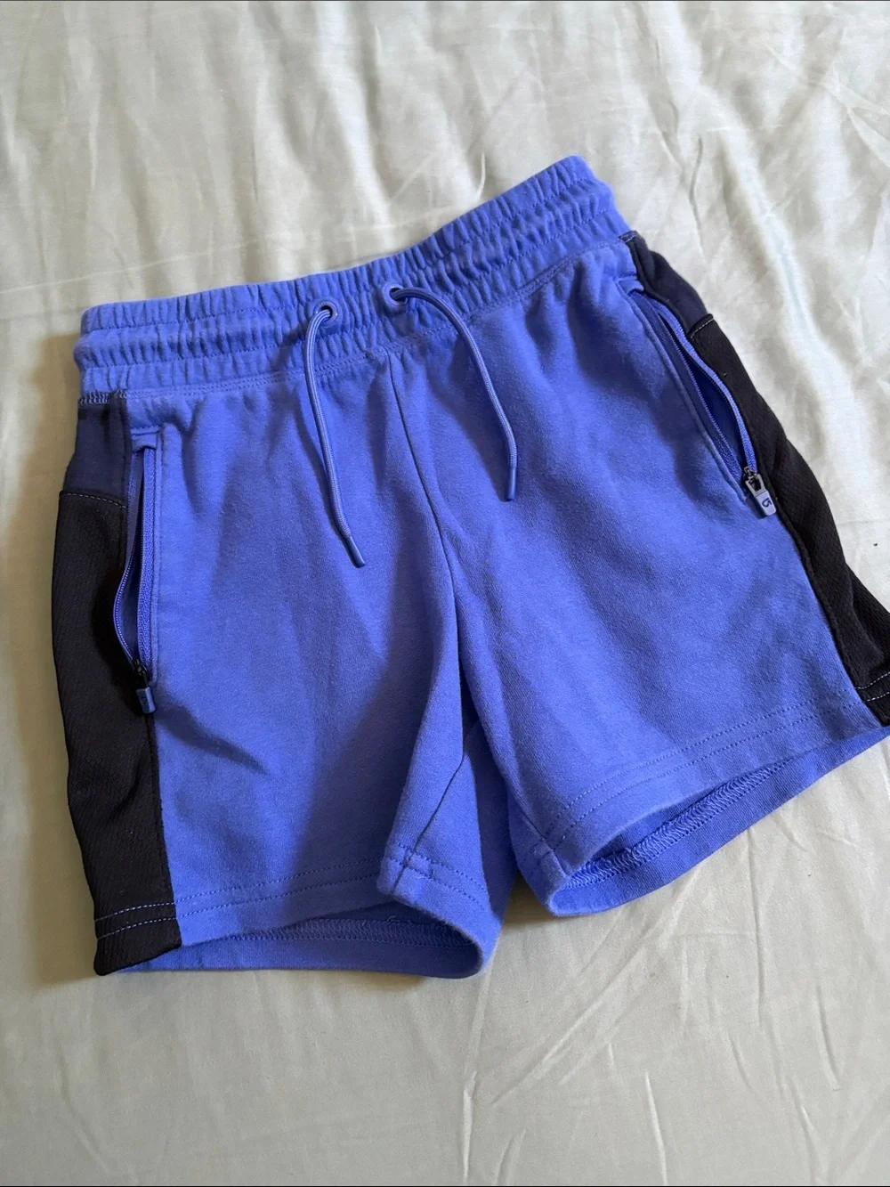 GAP Periwinkle Blue Shorts with Black Side Panels